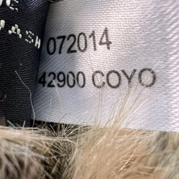 Donna Salyers fabulous furs neck scarf/wrap Brown Beige - Picture 2 of 6